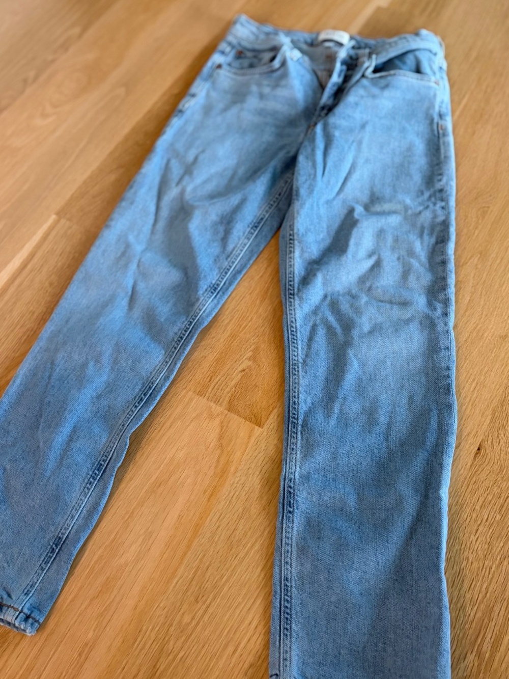 Agolde Kye mid rise straight crop jean